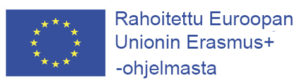 Logo: Rahoitettu Euroopan Unionin Erasmus+ -ohjelmasta